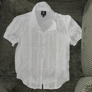 Bobeau Beautiful White Button Down Shirt